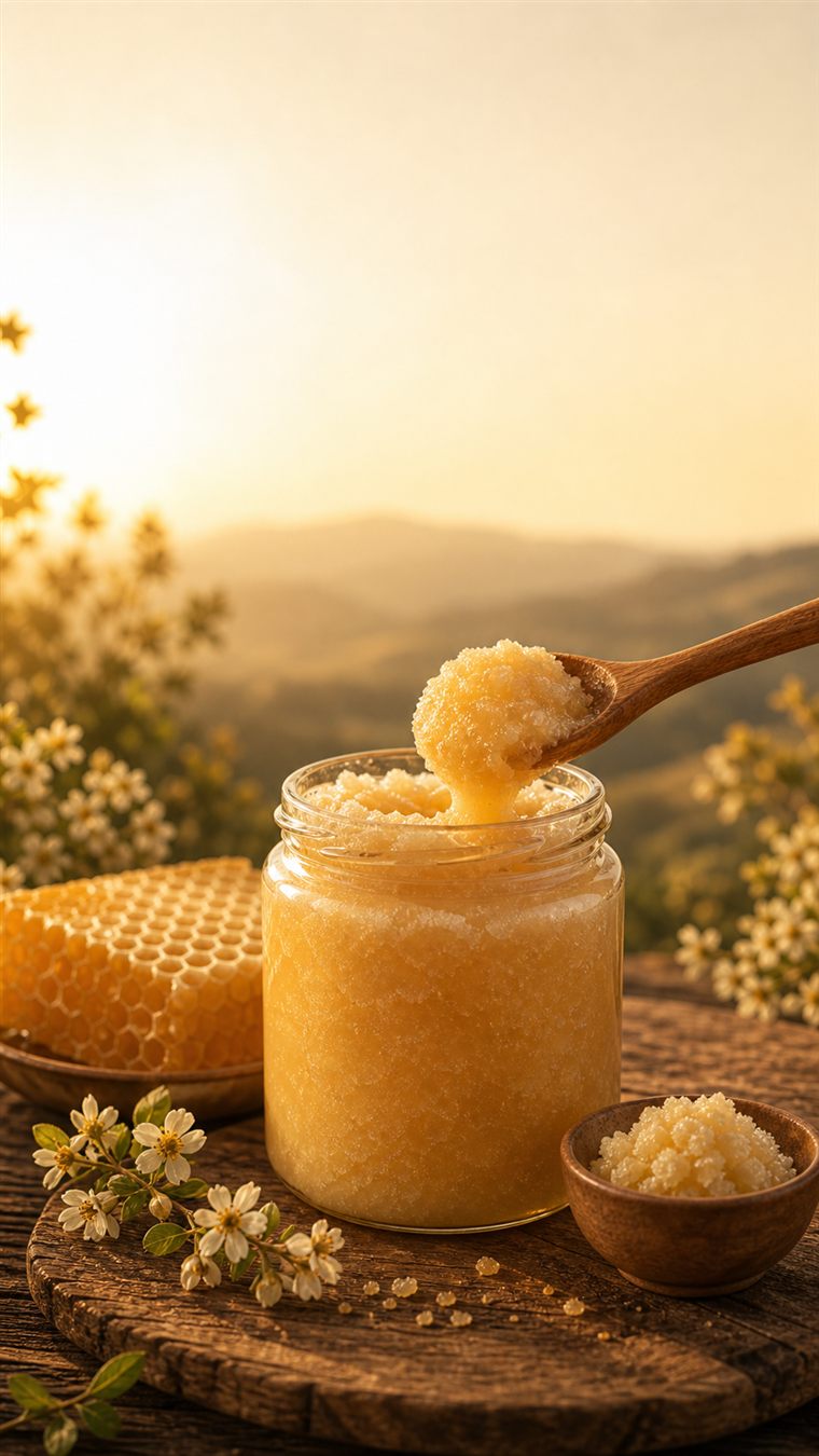 Miel cristalizada natural